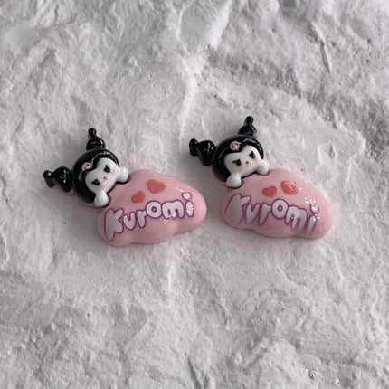 Sanrio Kuromi Shoe Charms ABS Cartoon Cute Detachable DIY Decorative