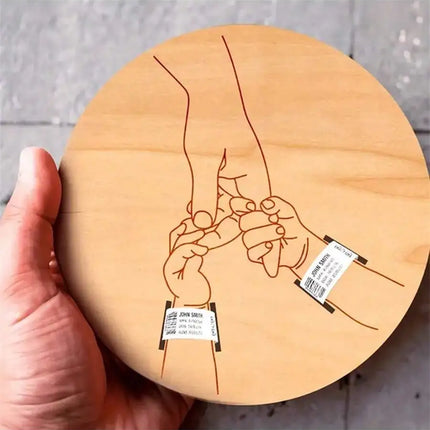 Newborn Hospital Engraved Keepsake Holder Personalized Baby Gift