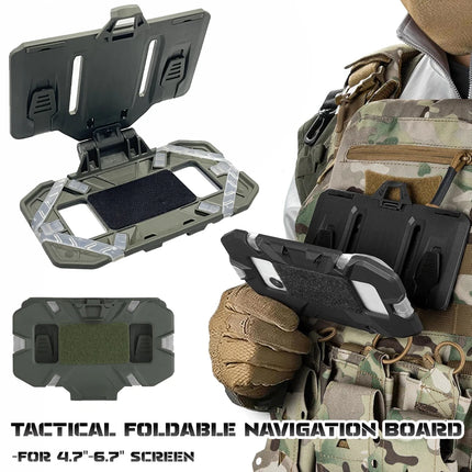 Outdoor Tactical MOLLE Folding Navigation Board Airsoft Map Case Admin