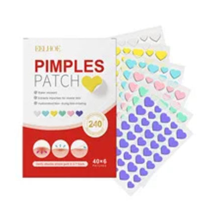 240pcs New Pimple Patch Acne Patches Heart/Star/Flower/Round Shape