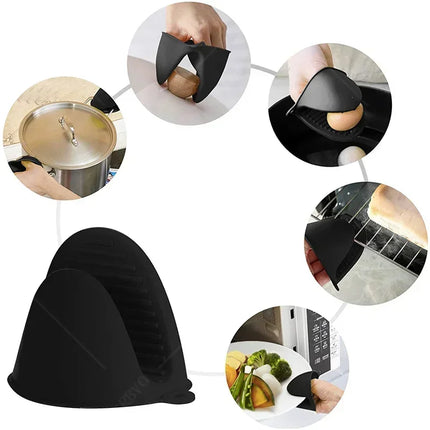 2PCS Oven Mitts Silicone Oven Glove Heat Resistant Pinch Mitts Anti
