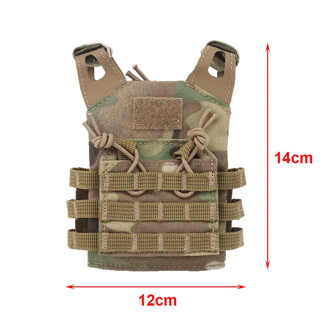 Tactical Beer Bottle Vest Mini JPC Molle Plate Carrier Vest Model