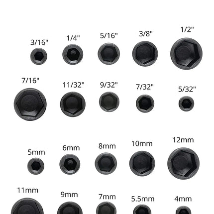 9pcs/14pcs/set 5mm-13mm Hex Sockets Sleeve Nozzles Nut Driver Set