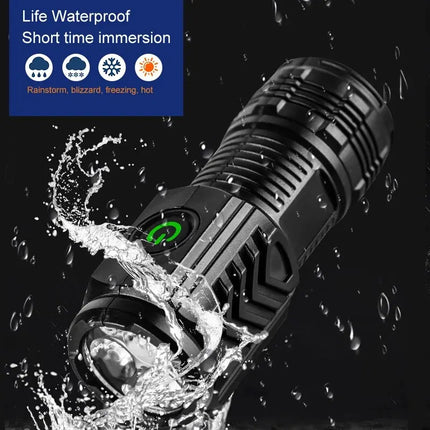 New Ultra Powerful Flashlight 3 Core LED Mini Tactical Flashlight USB