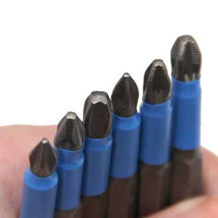 6Pcs Hexagonal Handle Anti Skid Electric Screwdriver Woodworking Cross