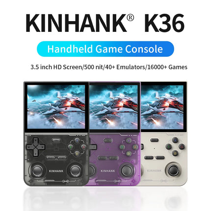 KINHANK Open Source K36 Retro Handheld Video Game Console 16000 Games