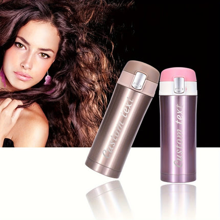 Personalized Laser Engraved Name Insulated Bottle with Lock Lid