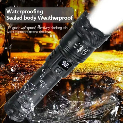 High Power Led Flashlight Self Defense Tools Usb Rechargeable