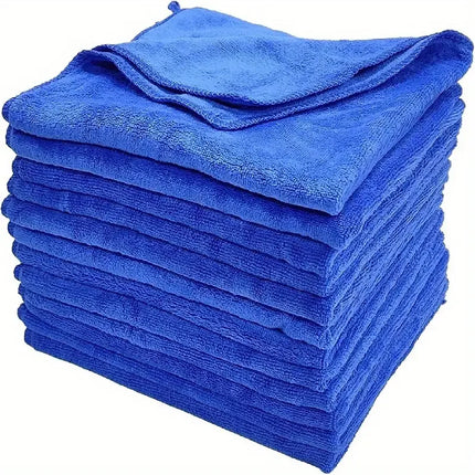 10Pcs Microfiber Towels Car Wash Drying Cloth Towel Household Cleaning