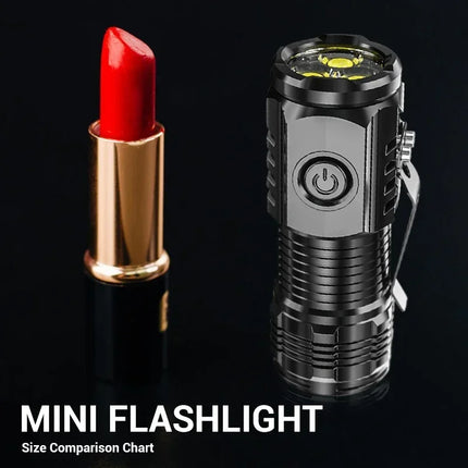 Super Bright Mini 3LED Flashlight With Pen Clip And Tail