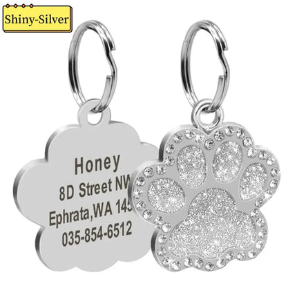Personalized Dog Cat CustomTags Engraved Puppy Pet ID Name Collar  Tag