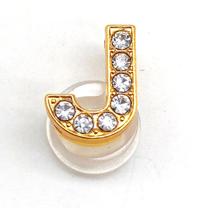 1-26Pcs Fashion Gold Letters Metal Shoe Charms Accessories Garden Shoe