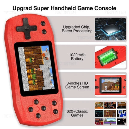 Retro Video Game Console Built in 620 Classic Games Portable Handheld