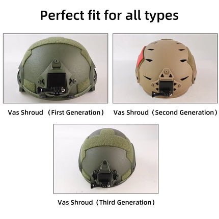 BOOIU GoPro Hero Action Camera Tactical Helmet Mount Accessories NVG