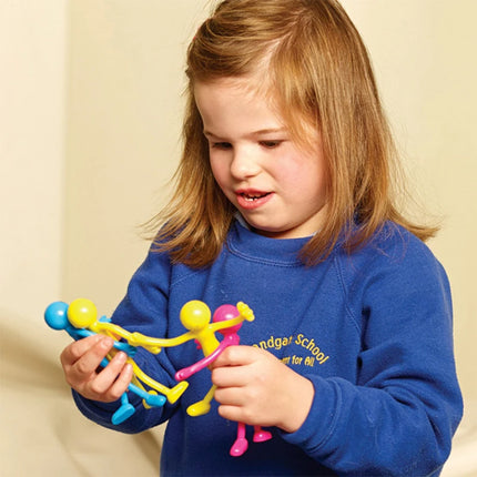 3 PCS Funny Kids Iron Wire Toy  For Adjustable Joints Smiley