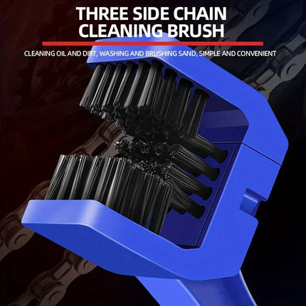 Portable Chain Cleaner Motorcycle Road Bike Chain Clean Brush Bicycle