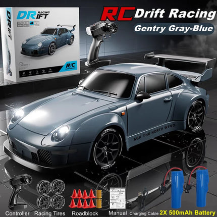 4WD RC Drift Car With LED Light 2.4G Radio 20KM/h High Speed Remote