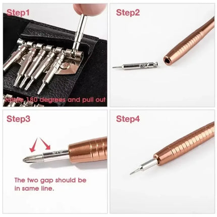 1Set 25 in 1 Screwdriver Set Multifunctional Precision Screwdriver for