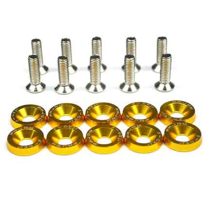 EAFC 10PCS M6x20 Car Styling Universal Modification JDM  Hexagonal