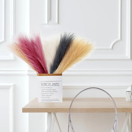 15pcs Artificial Pampas Grass Flower Bouquet For Home Wedding