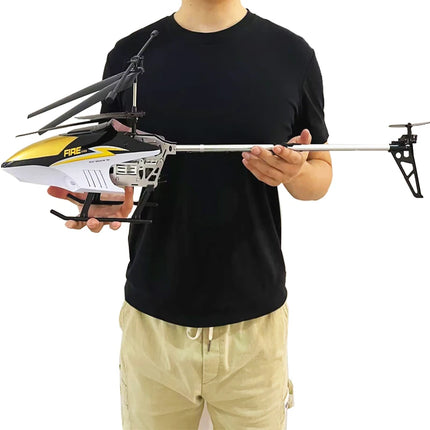 Rc Helicopter With Remote Control Extra Durable Big Plane Toy For Kids