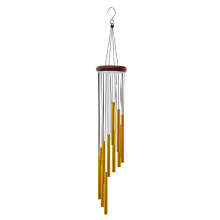 1piece 12 Tubes Aluminum Alloy Wind Chimes with Hook Gold/silver Bells