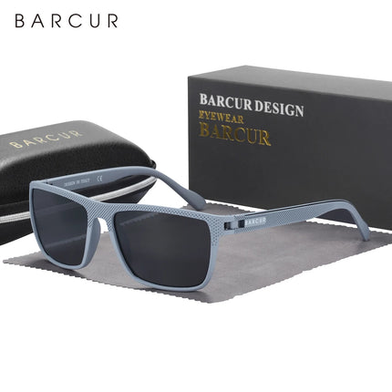 BARCUR Men Polarized Sunclasses TR90 Light Weight Fishing Travel Sun