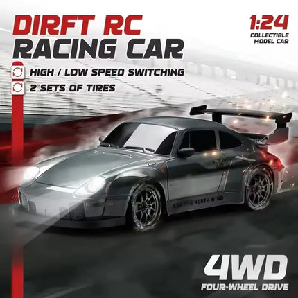 New 4WD Remote Control Drift Car Full Size 1:24 Mini Remote Control