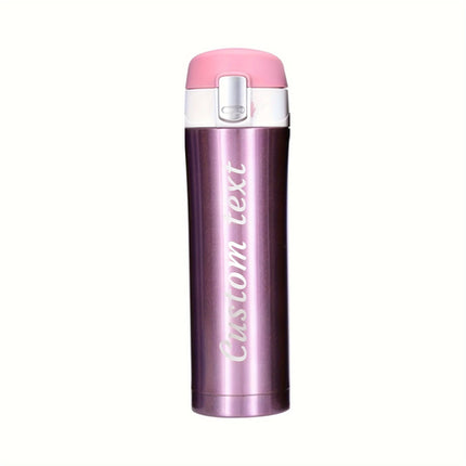 Personalized Laser Engraved Name Insulated Bottle with Lock Lid