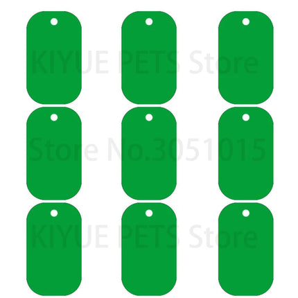20Pcs Pet Id Dog Tag Aluminum Military Army ID Tag Name Blank Dog Tags