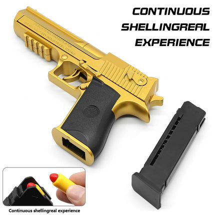 Continuous Shot Mechanical Auto Desert Eagle Airsoft Toy Gun Ejecting
