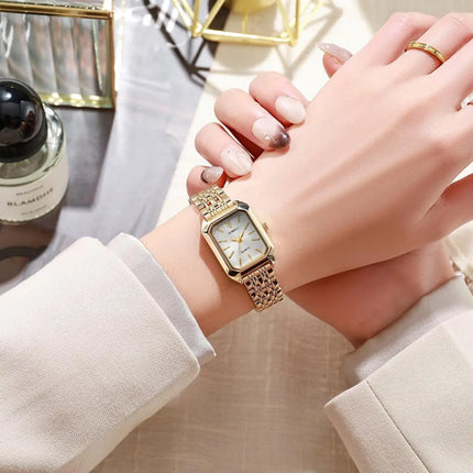 Fashionable Classic Five Bead Bracelet Watch Square Women's Fashion