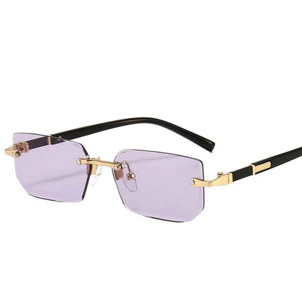 Retro Korean Sunglasses Seaside Frameless Eyeglasse Anti UV400