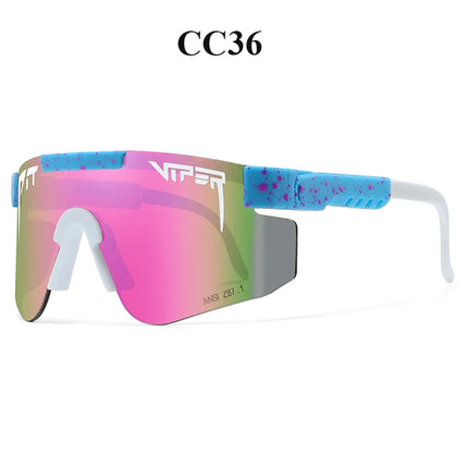 Men Women Pit Viper Cycling Glasses UV400 Sunglasses Adults Outdoor