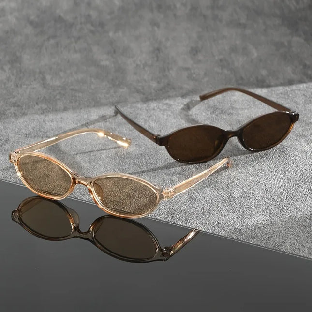 1 Pair of Y2K Style Classic Oval Frame Men's and Women's Fashionable