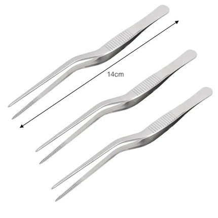 3/1Pcs Kitchen Tweezer Utensil BBQ Tweezer Food Clip Kitchen Bar Chief