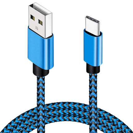 USB Type C Cable Date Sync 2.4A Fast Charging Nylon Braided Wire