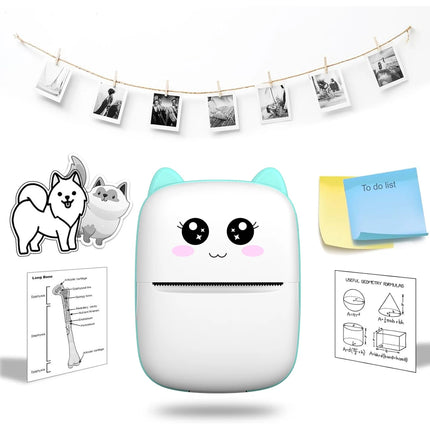 Mini-printer, Thermal Printer Ink-free Portable Sticker Printer
