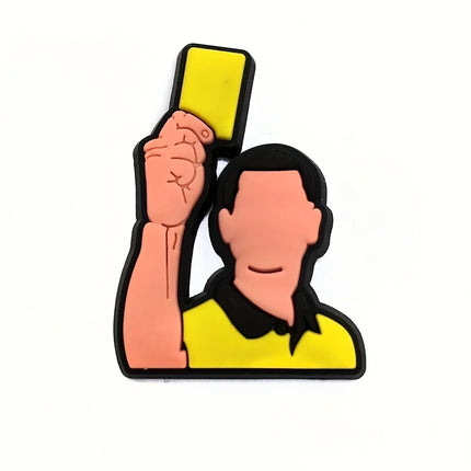 18pcs Or 22pcs Football Series Shoe Charms for Clogs Bubble Slides