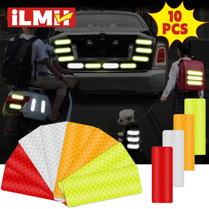 Car Wheel Hub Reflective Stripes Door Safety Opening Warning Sticker