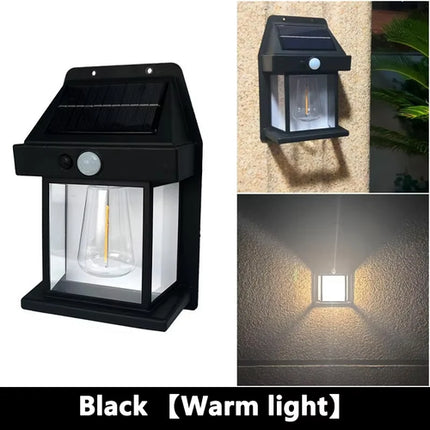 Outdoor Solar Tungsten Wall Light with Motion Sensor IP65 Waterproof