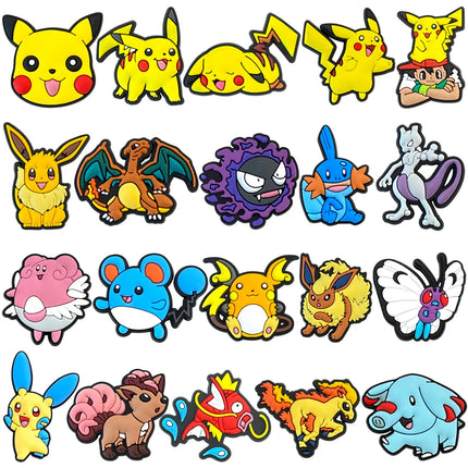 VC Decoration Buckle DinMINISO Pokemon Shoe Charms Posaur Sandals