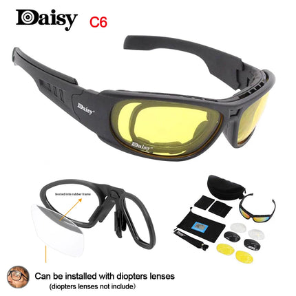 Daisy C6 Polarized Glasses CS Army Tactical Motorcycle Hunting