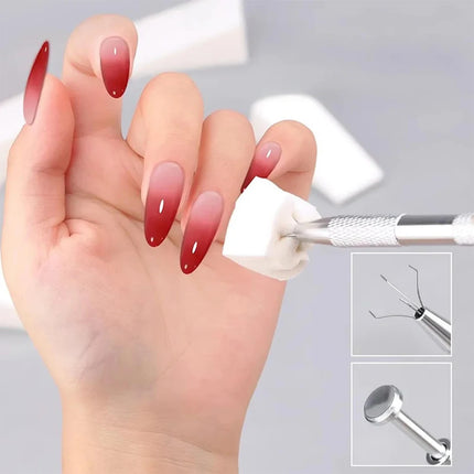 LINMANDA 50Pcs Soft Nail Sponges for Nail Art Sponges With Grabbing