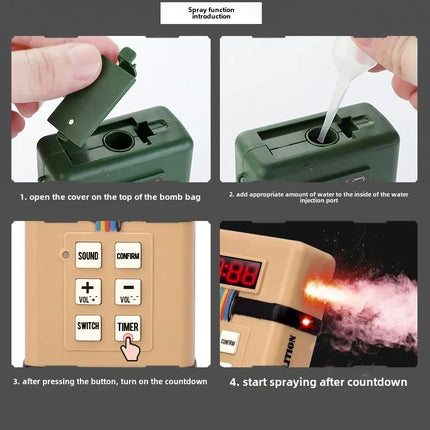 New Tactical Explosive Pack Toy Airsoft Children's Smoke Grenade Toy