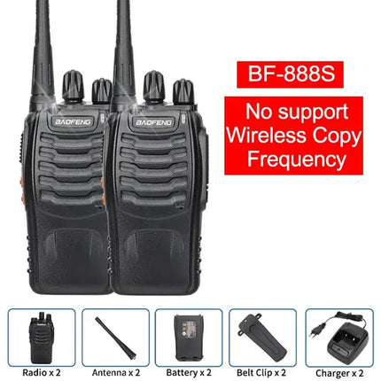 1/2 PCS Baofeng BF 888S Walkie Talkie UHF 400 470MHz 888s Long Range