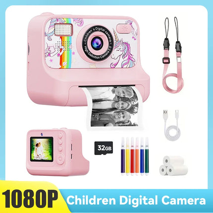 Christmas Gift 4000W Dual Lens Kids Camera 2.4inch 16X Zoom Instant