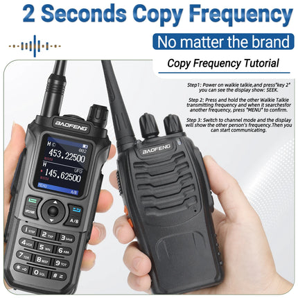 Baofeng UV 21 Pro Wireless Copy Frequency Walkie Talkie Long Range