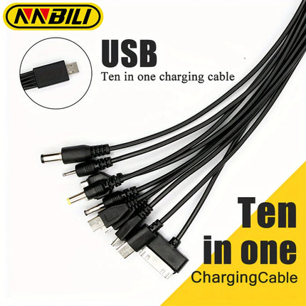 NNBILI 10 in 1 Multi-Function USB Phone Charging Cable Multi-head