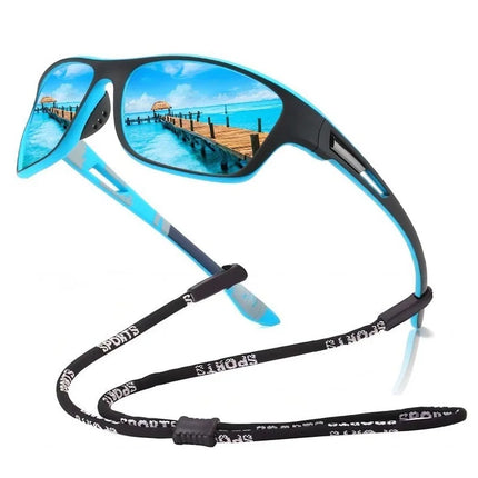 Fashion Polarized Sports Sunglasses With Chain Men Women Brand